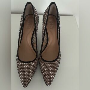I.N.C. Zitah Women's Pointed Toe Pump Black Mesh US Size 8.5 M